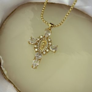 Crystal Cross Necklace