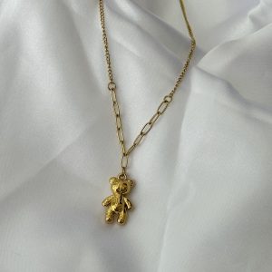 Hiphop Style Bear Necklace