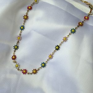 Colorful Flower Necklace
