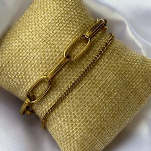 Double Clip Bracelet