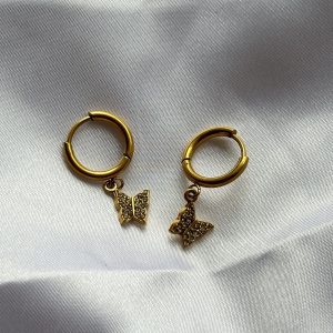 small butterfly earrings