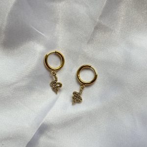 small snake earrings