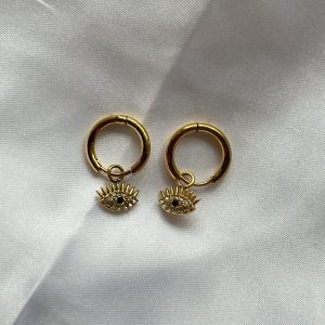 small turkish eye earrings