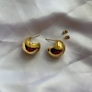 maxi round earrings