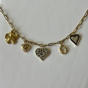 Heart charm necklace